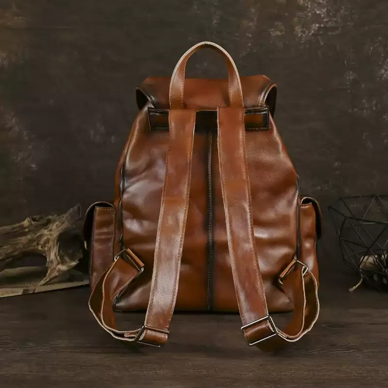 Vintage Leather Utility Backpack - Item AFS-20 view 2