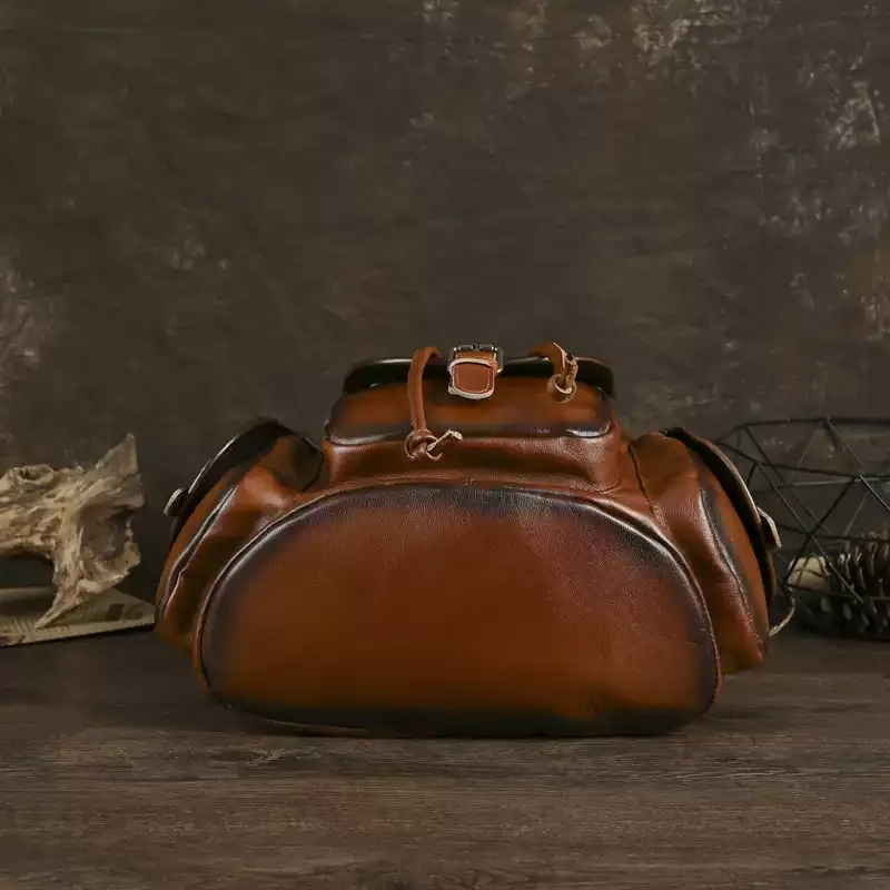 Vintage Leather Utility Backpack - Item AFS-20 view 3