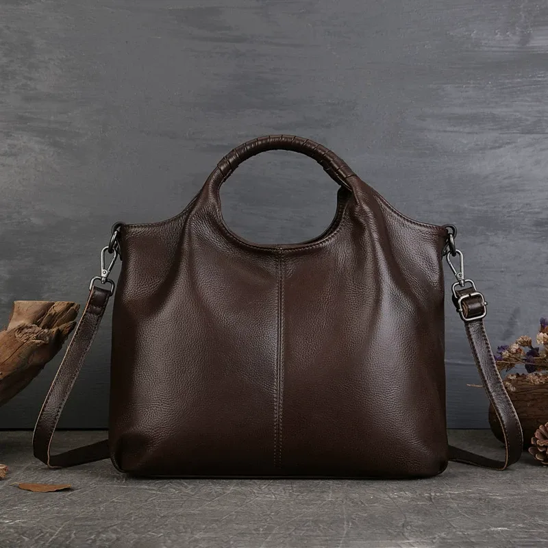 Soft Leather Everyday Tote - Item AFS-6 view 2